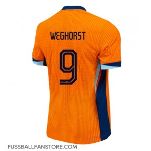 Niederlande Wout Weghorst #9 Replik Heimtrikot EM 2024 Kurzarm